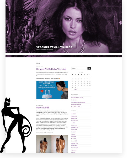 blog section screenshot